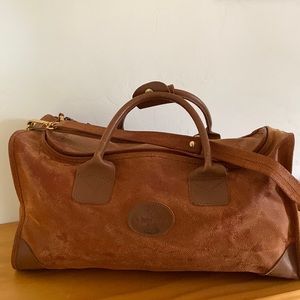 Rodeo star vintage leather travel bag, made in Italy